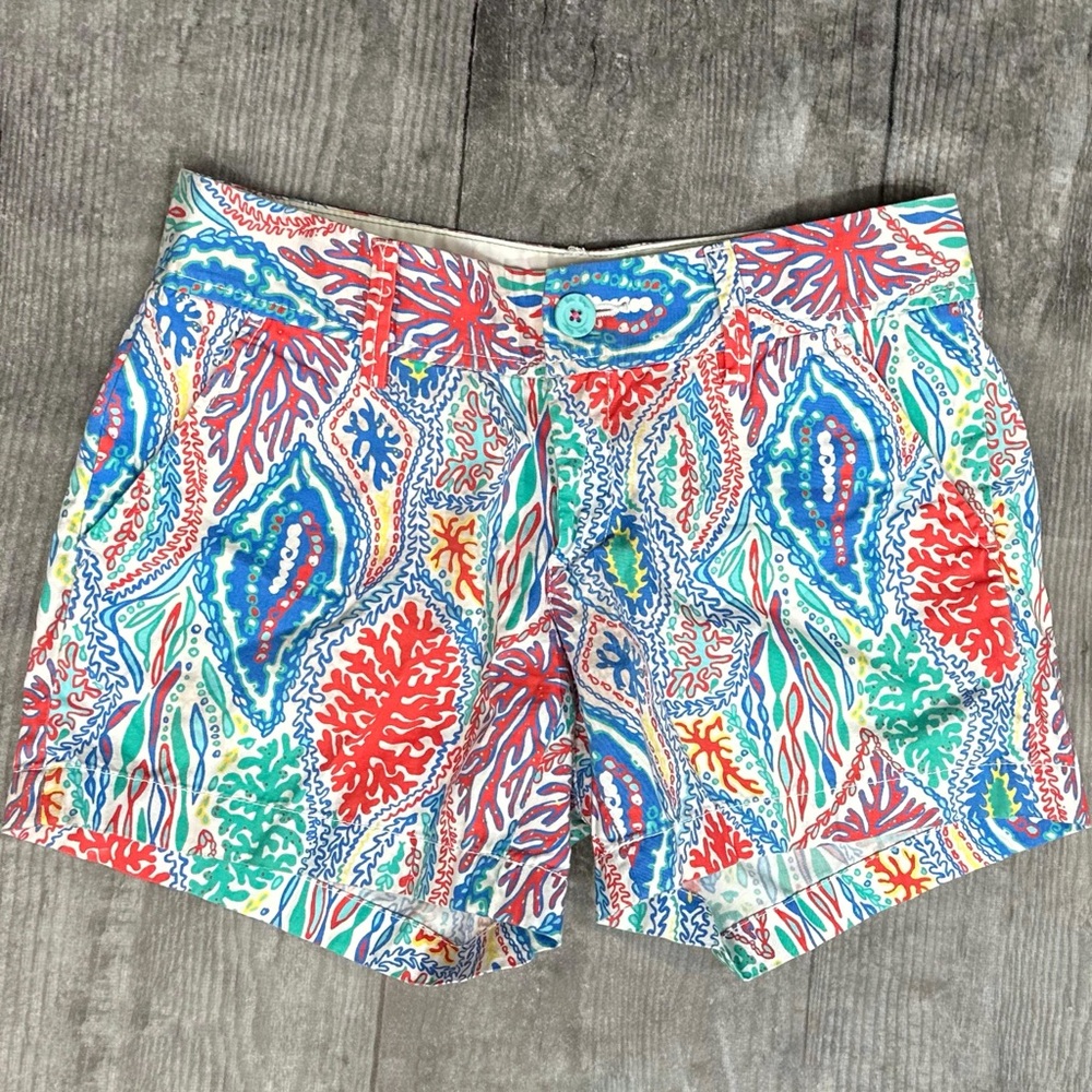 Lilly Pulitzer Callahan Shorts in Multi Let Minnow Print [1408]